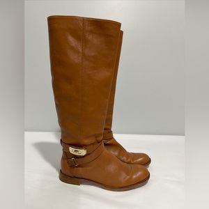 Women’s Size 5.5 COACH Christine Knee High Riding Boot Caramel Color